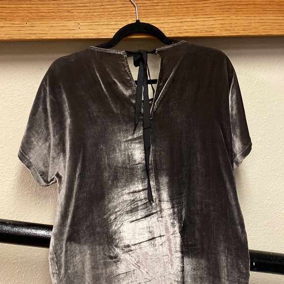 Madewell Velvet Bow-Back Tee Dress size XS - Picture 9 of 13